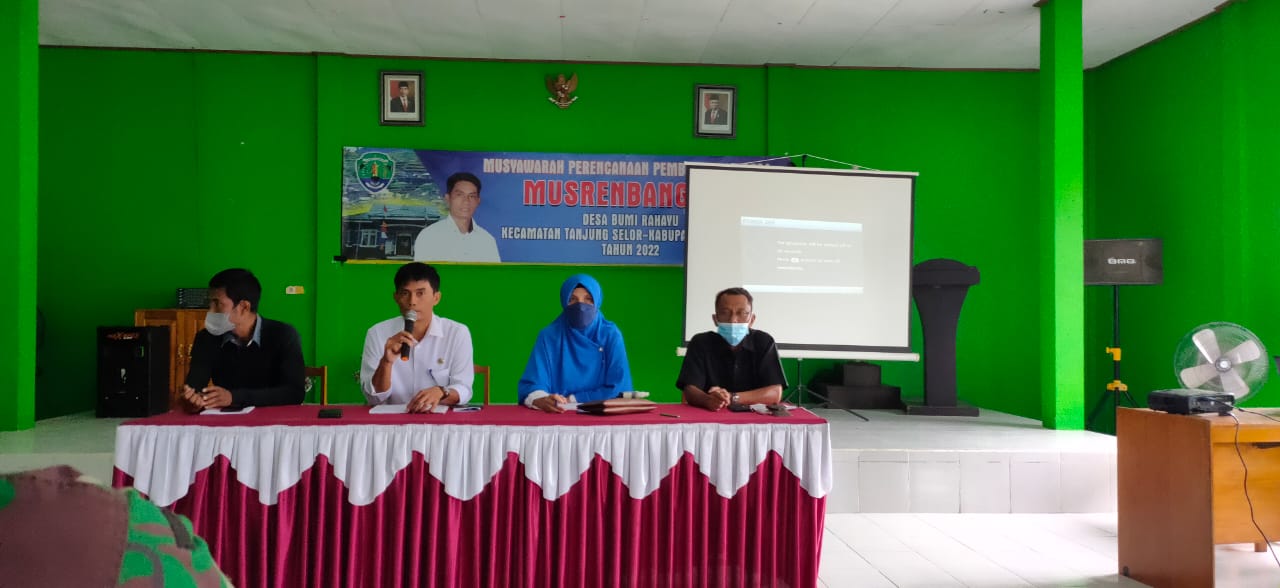 Pelaksanaan Musrenbang Desa Bumi Rahayu 